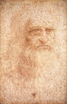 A red chalk portrait of an old man